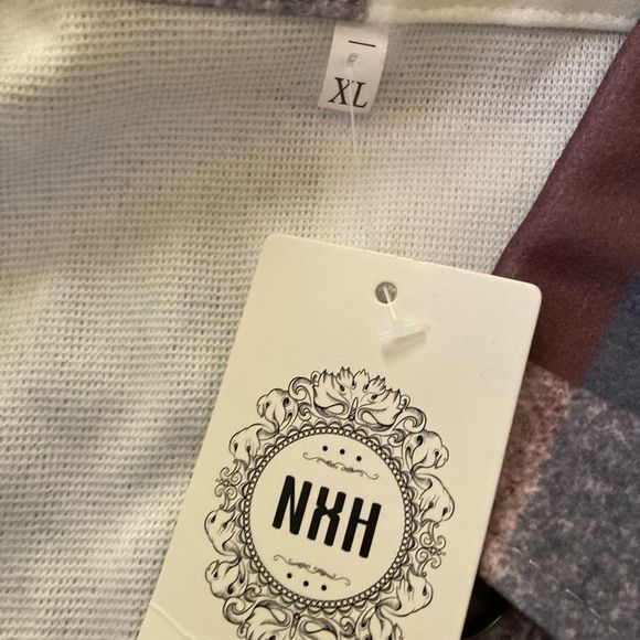 Blue Plaid Long dusted Coat Small NWT - Picture 5 of 8